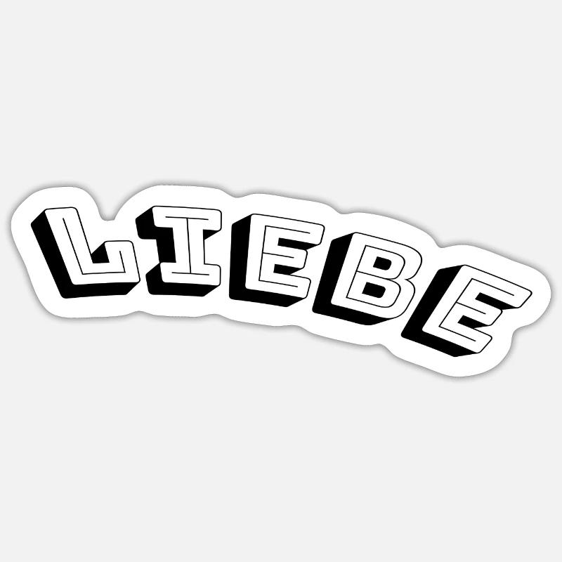 Liebe Sticker Größe S (10 x 10 cm)