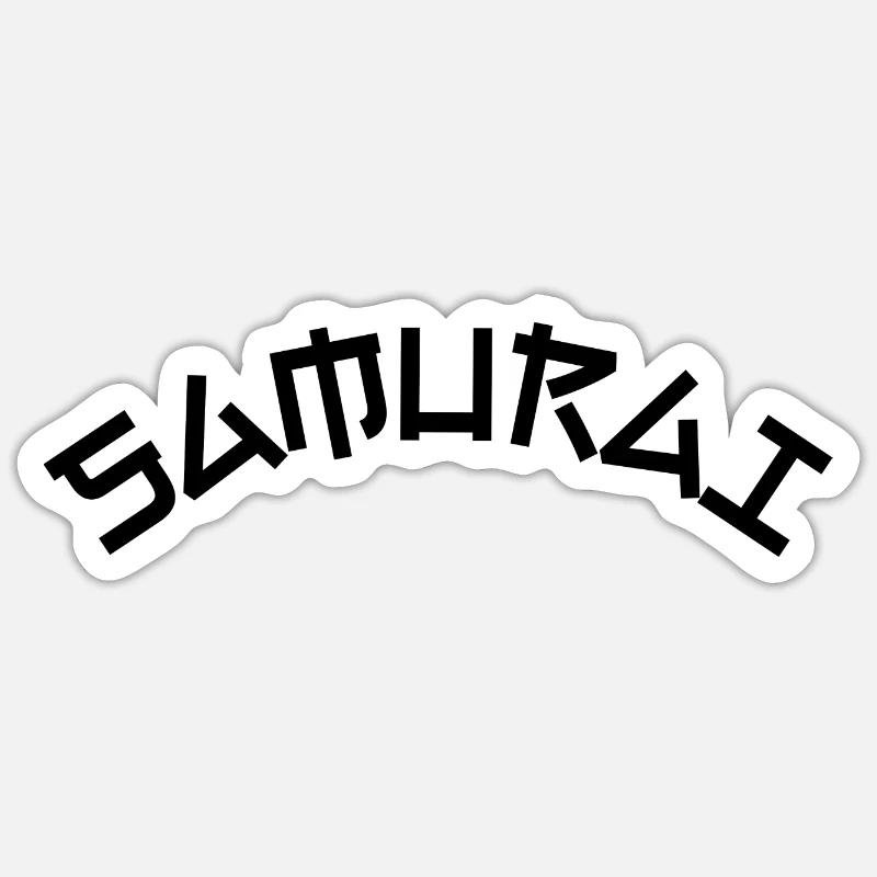 Samouraï Sticker taille S (10 x 10 cm)