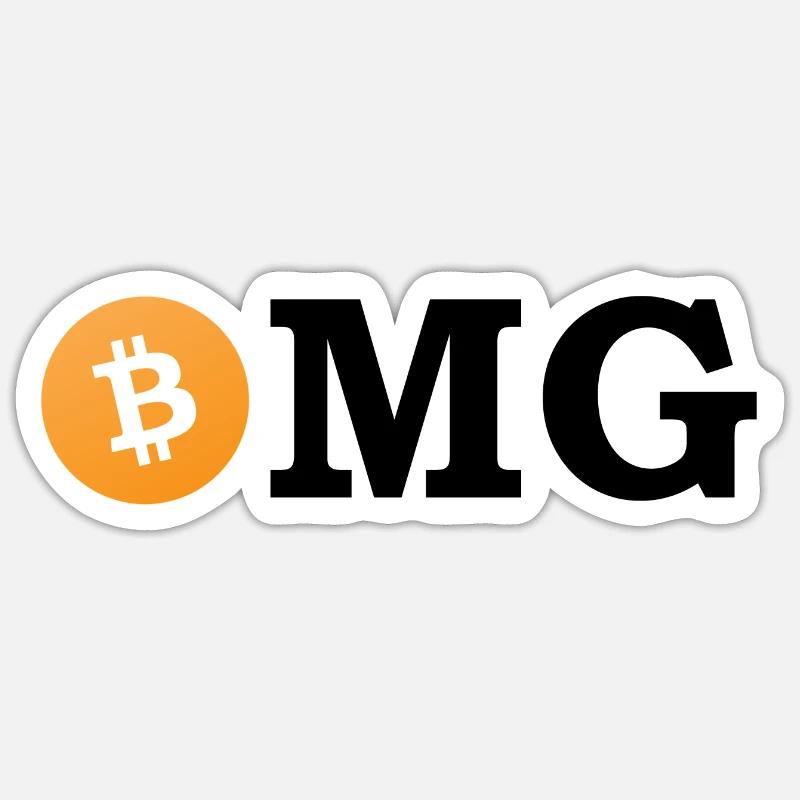 OMG c’est Bitcoin Sticker taille S (10 x 10 cm)