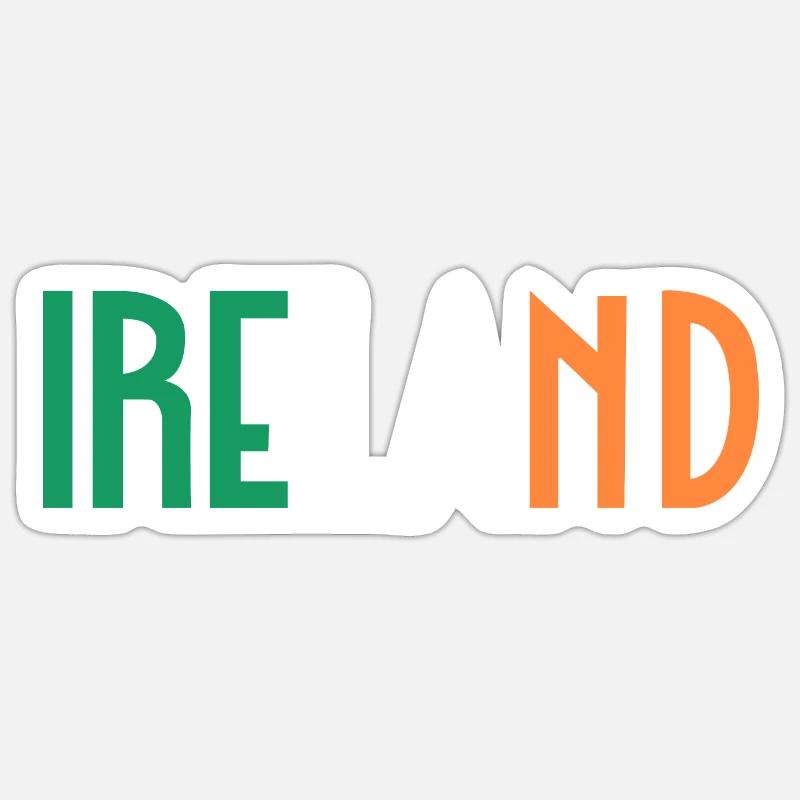 Irland - Sticker Größe S (10 x 10 cm) - Mattweiß