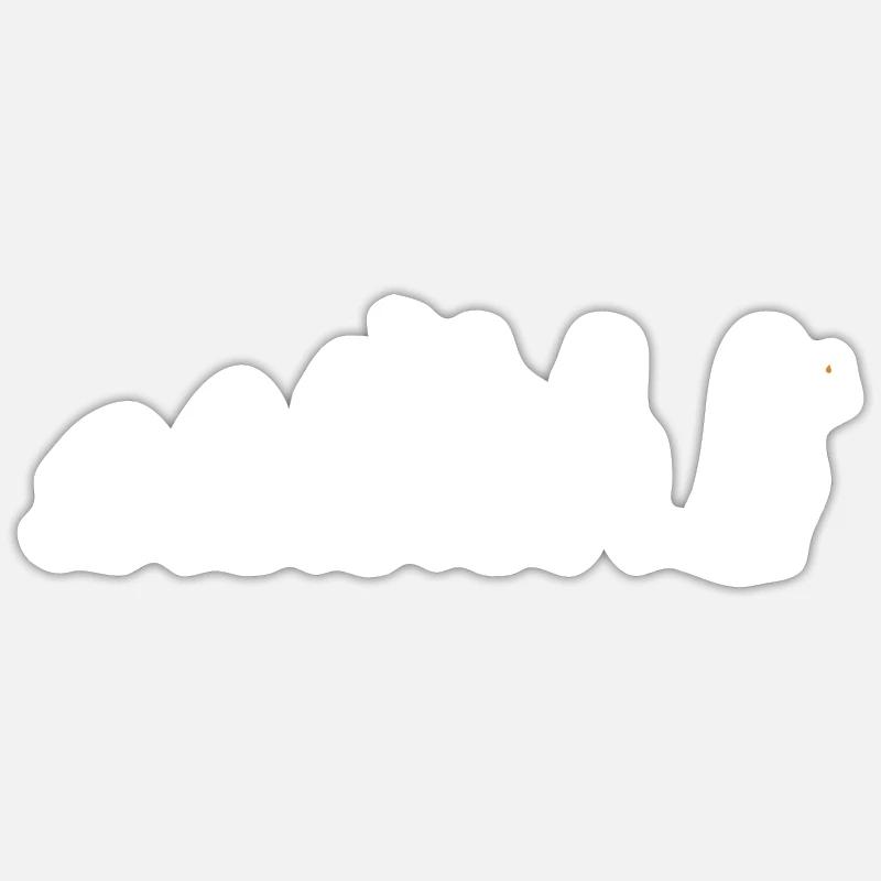 Kerze - Evolution des Menschen / Darwin - Sticker Größe S (10 x 10 cm) - Mattweiß