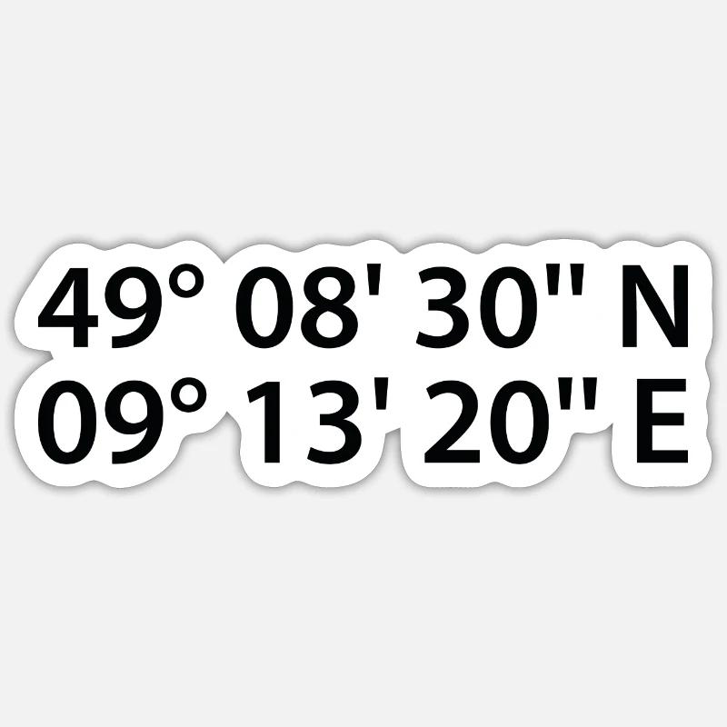 Heilbronn coordinates Sticker size S (10 x 10 cm)