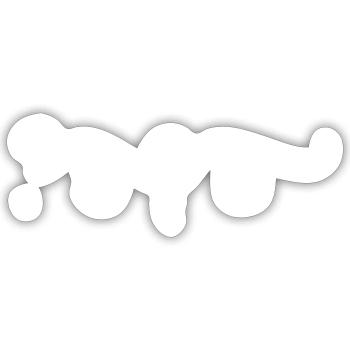 Branch Leaves Nature Symbol - Sticker size S (10 x 10 cm) - white matte - Front