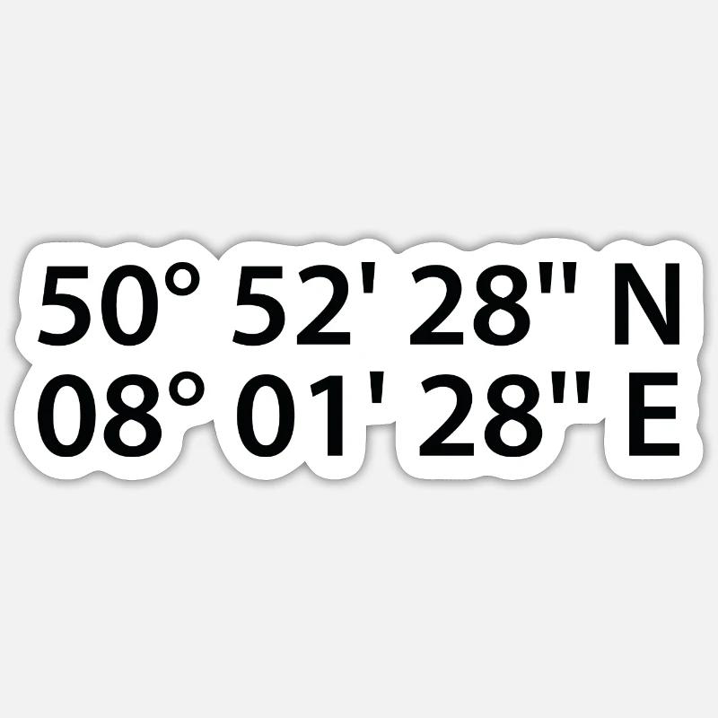 Siegen Coordinates Sticker size S (10 x 10 cm)
