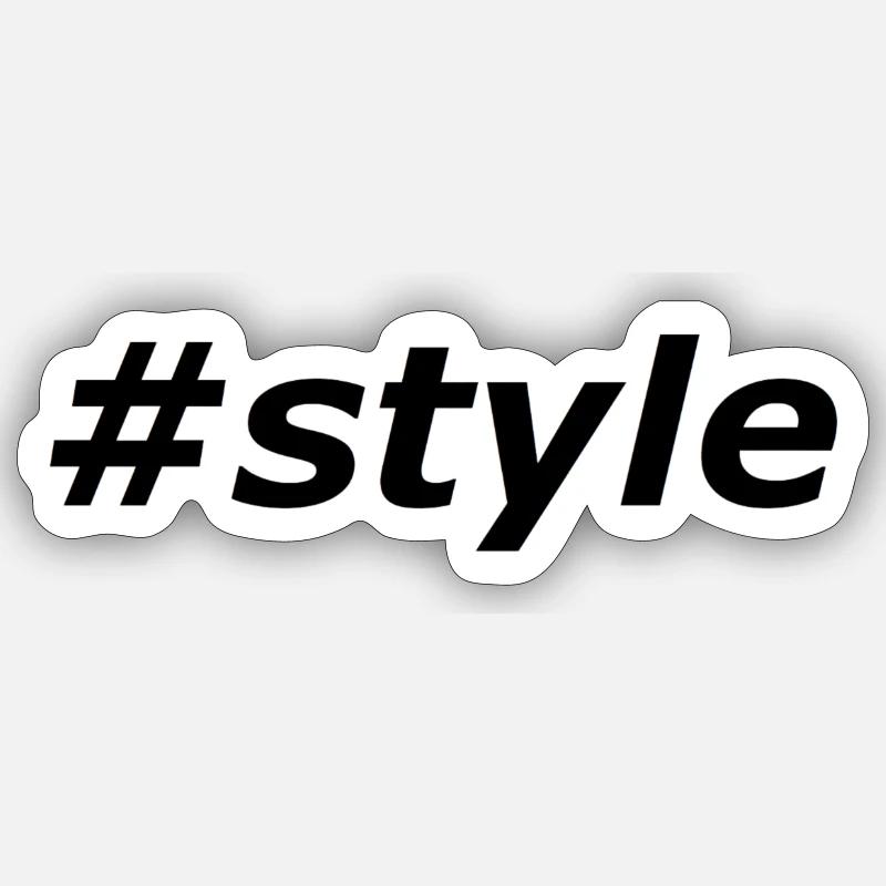 #style - Sticker size S (10 x 10 cm) - white matte