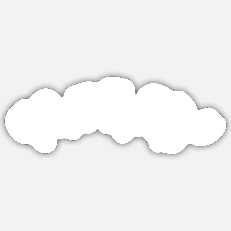 bogen form symbol - Sticker Größe S (10 x 10 cm) - Mattweiß