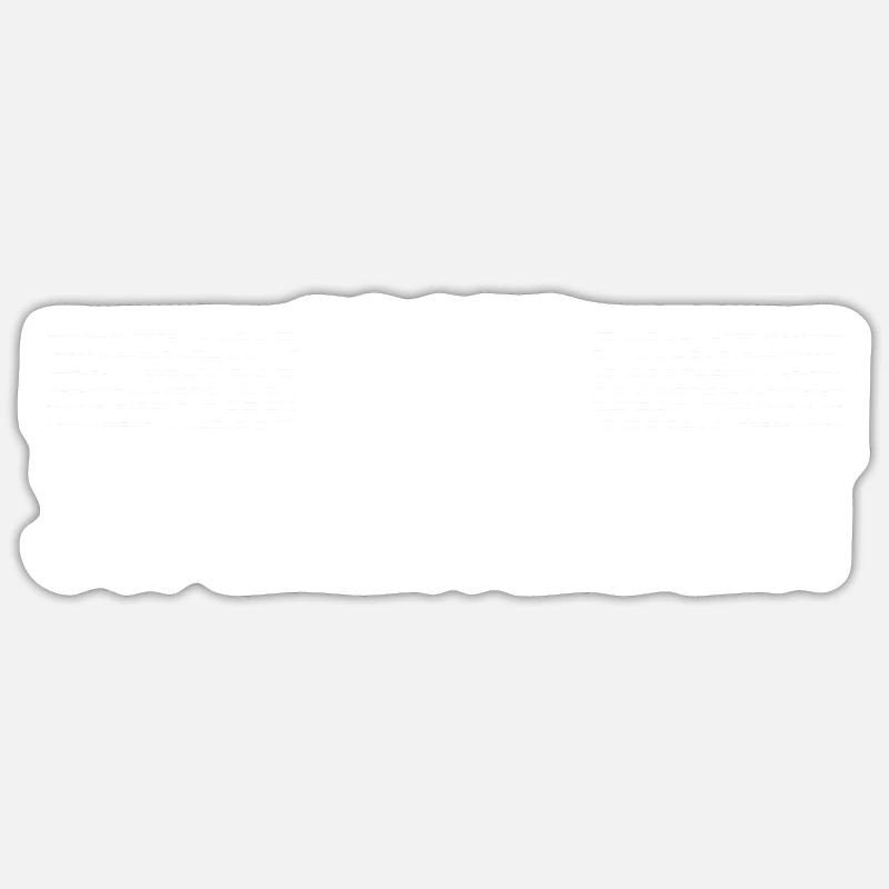 Fier surintendant - Sticker taille S (10 x 10 cm) - blanc mat