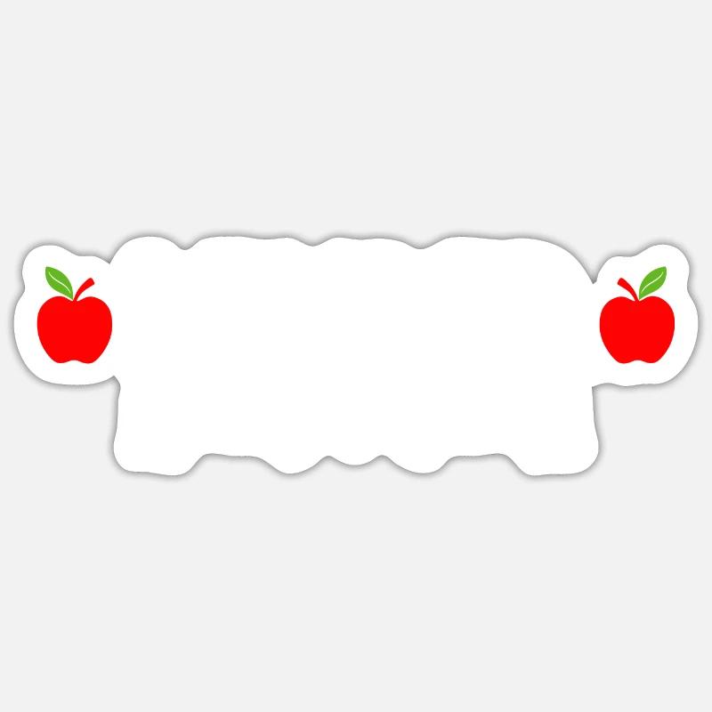 Lehrer - Sticker Größe S (10 x 10 cm) - Mattweiß