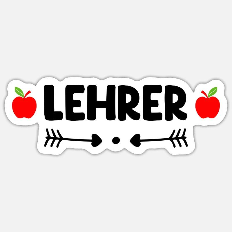 Lehrer Sticker Größe S (10 x 10 cm)