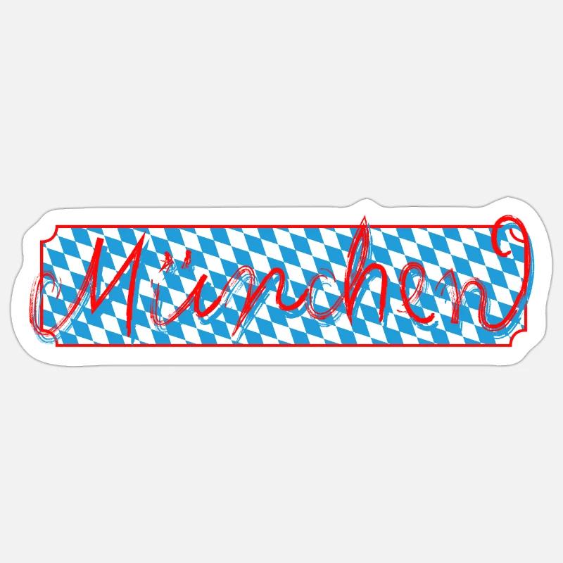 Munich - Sticker size S (10 x 10 cm) - white matte