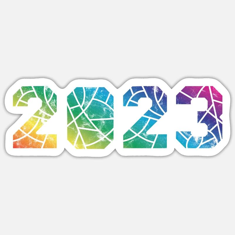 2023 - Sticker Größe S (10 x 10 cm) - Mattweiß