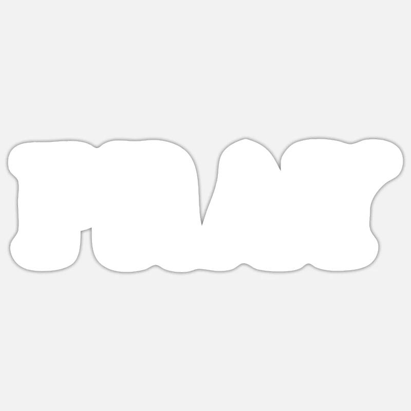 Pray - Sticker size S (10 x 10 cm) - white matte