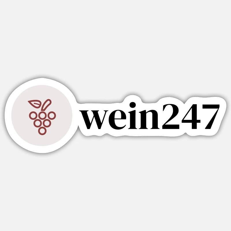 wein247 Merch Sticker Größe S (10 x 10 cm)