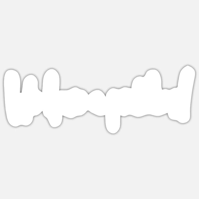 We have a problem - Sticker size S (10 x 10 cm) - white matte