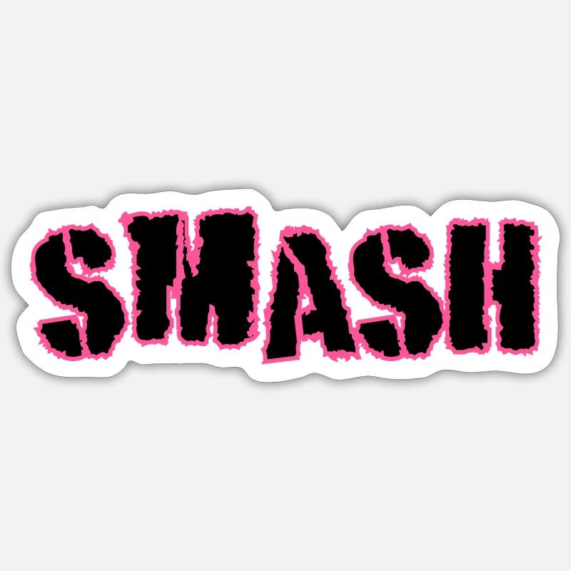 Briser - Sticker taille S (10 x 10 cm) - blanc mat