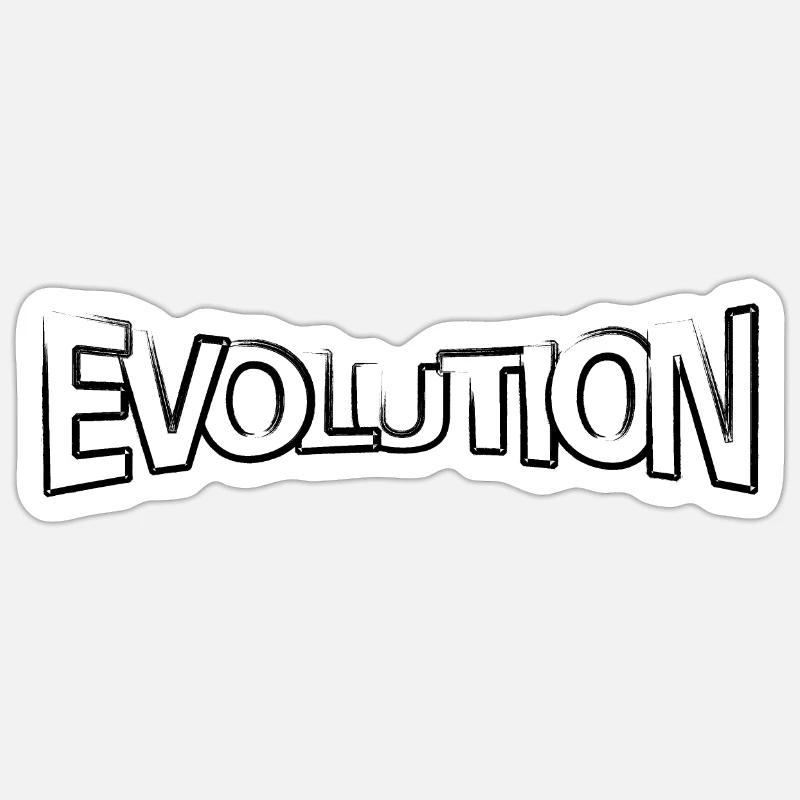 Revendication d’évolution - Sticker taille S (10 x 10 cm) - blanc mat