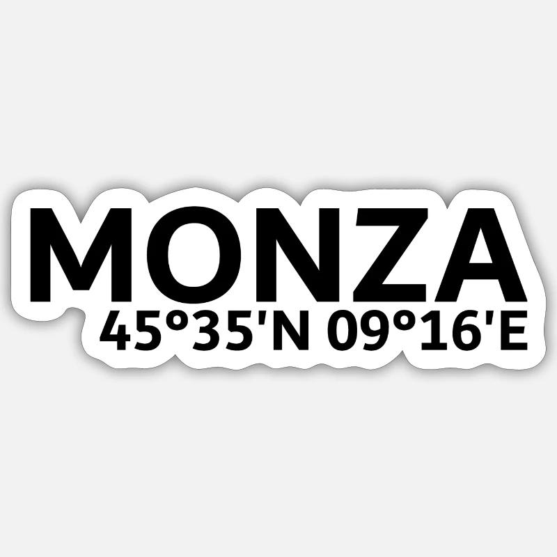 Monza coordinates Sticker size S (10 x 10 cm)