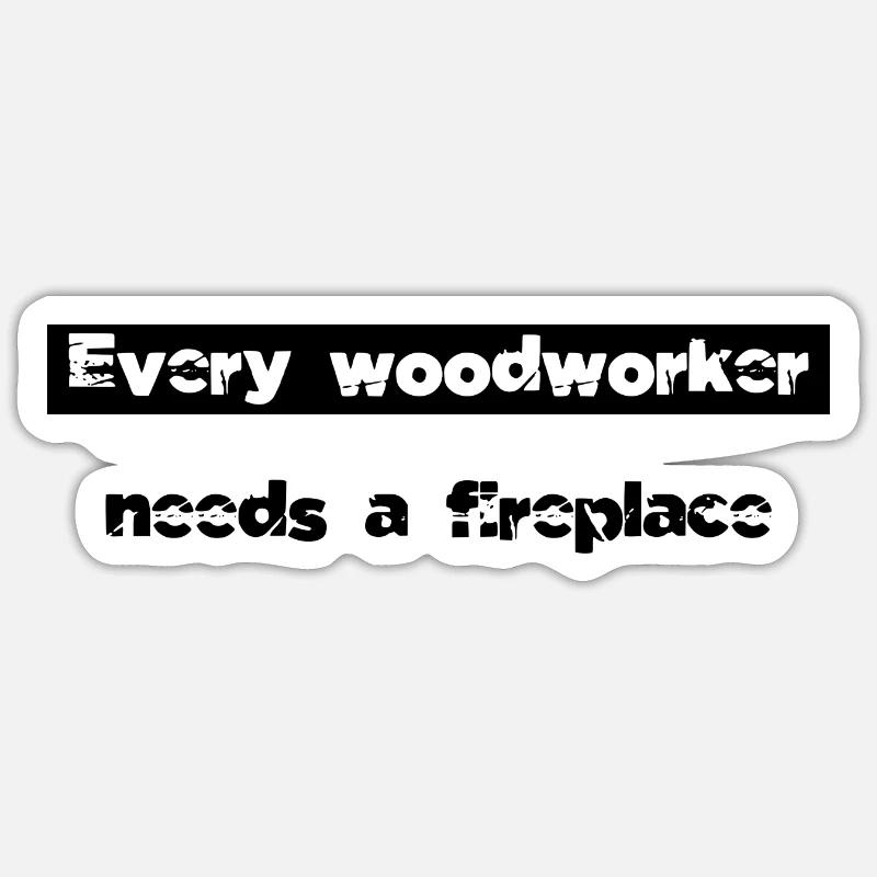 Chainsaw Carpenter Forestry Construction Carpenter Sticker size S (10 x 10 cm)