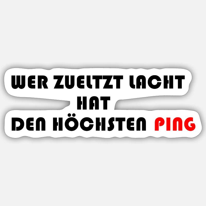 pING Sticker Größe S (10 x 10 cm)