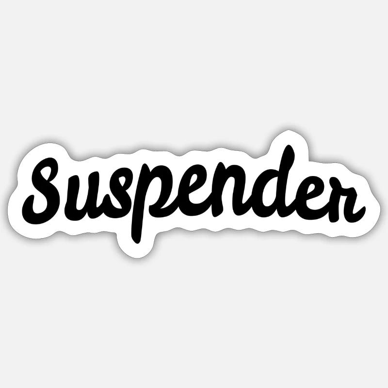 Suspender Sticker size S (10 x 10 cm)