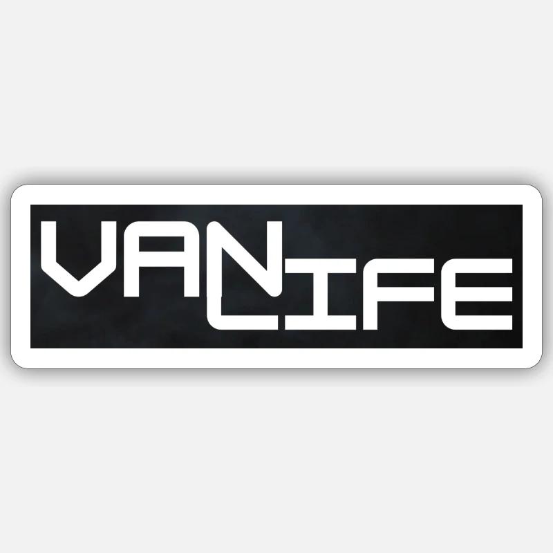 Van life - Sticker size S (10 x 10 cm) - white matte