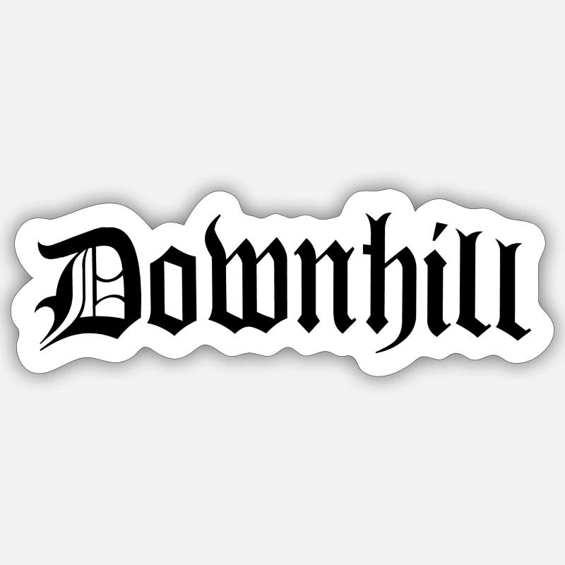 Downhill Sticker size S (10 x 10 cm)