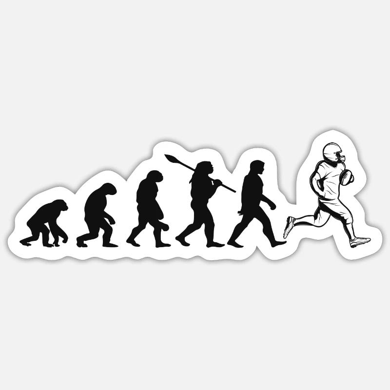 L'évolution de Rugby Sticker taille S (10 x 10 cm)