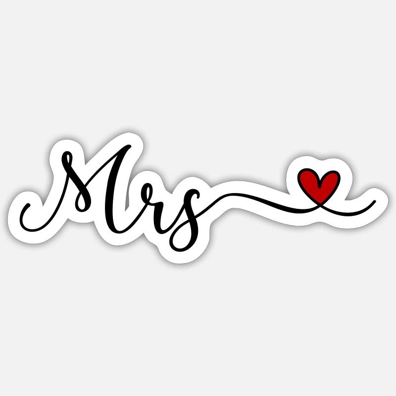 Mrs Sticker size S (10 x 10 cm)