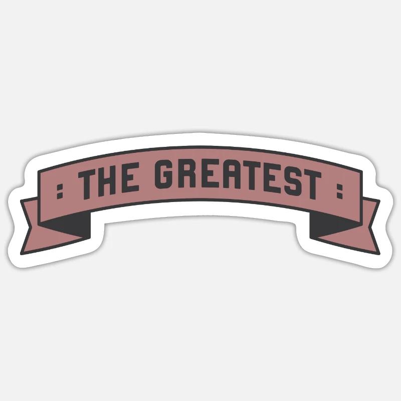 La plus grande bannière - Sticker taille S (10 x 10 cm) - blanc mat