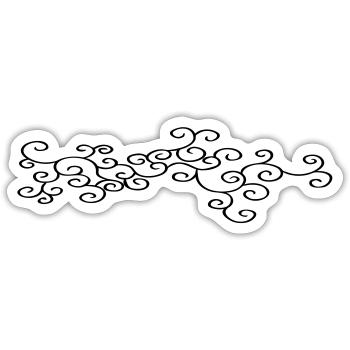 Ornament Jewelry (Vectorgraphic) - Sticker size S (10 x 10 cm) - white matte - Front