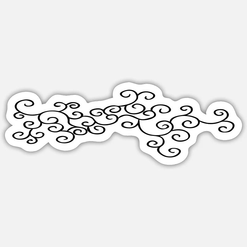 Ornament Jewelry (Vectorgraphic) Sticker size S (10 x 10 cm)
