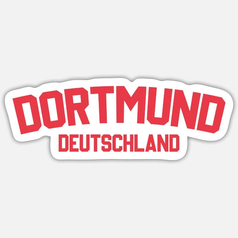 Dortmund - Sticker Größe S (10 x 10 cm) - Mattweiß