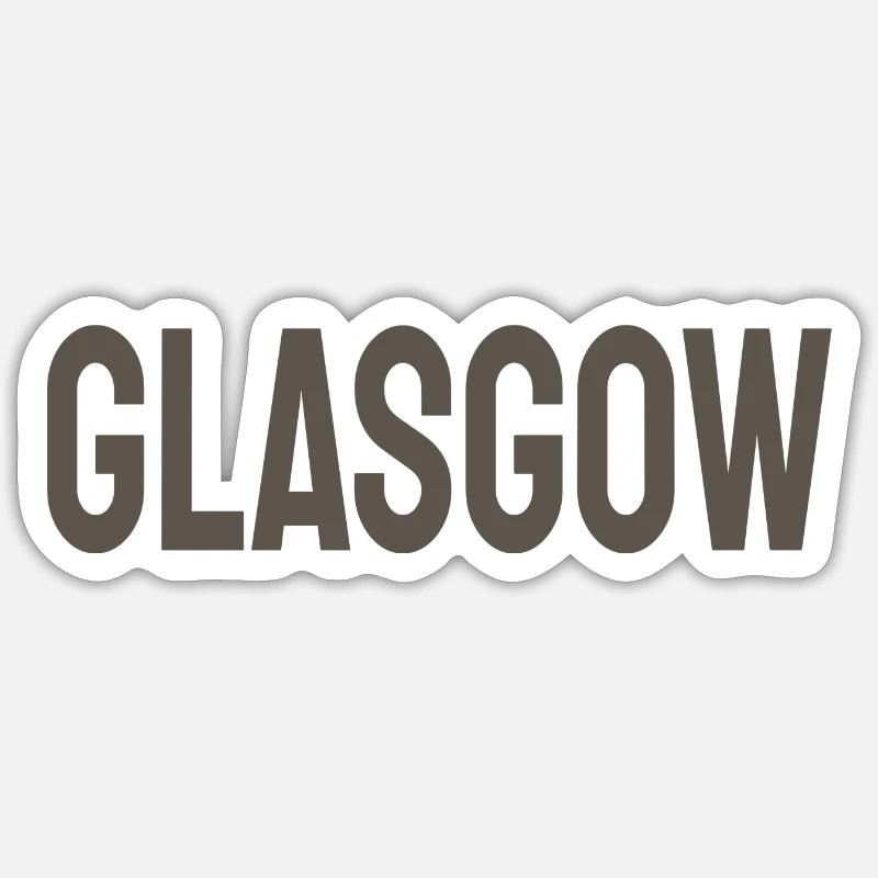 Glasgow Sticker size S (10 x 10 cm)