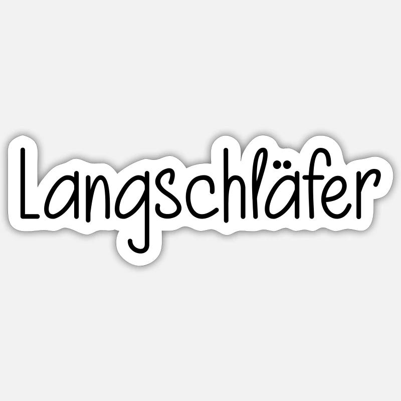 Langschläfer Sticker Größe S (10 x 10 cm)