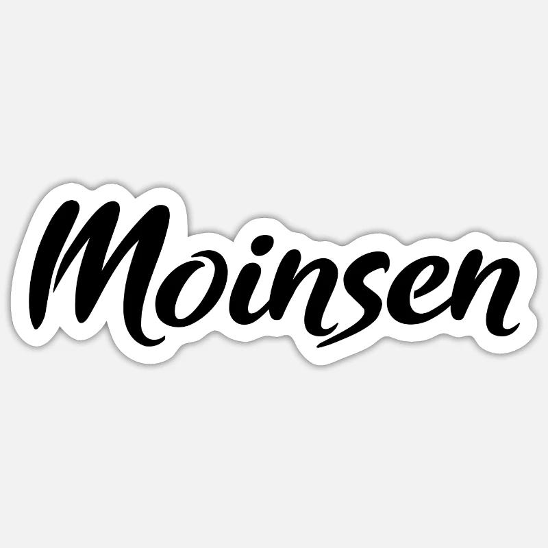 Moinsen Black Sticker Größe S (10 x 10 cm)