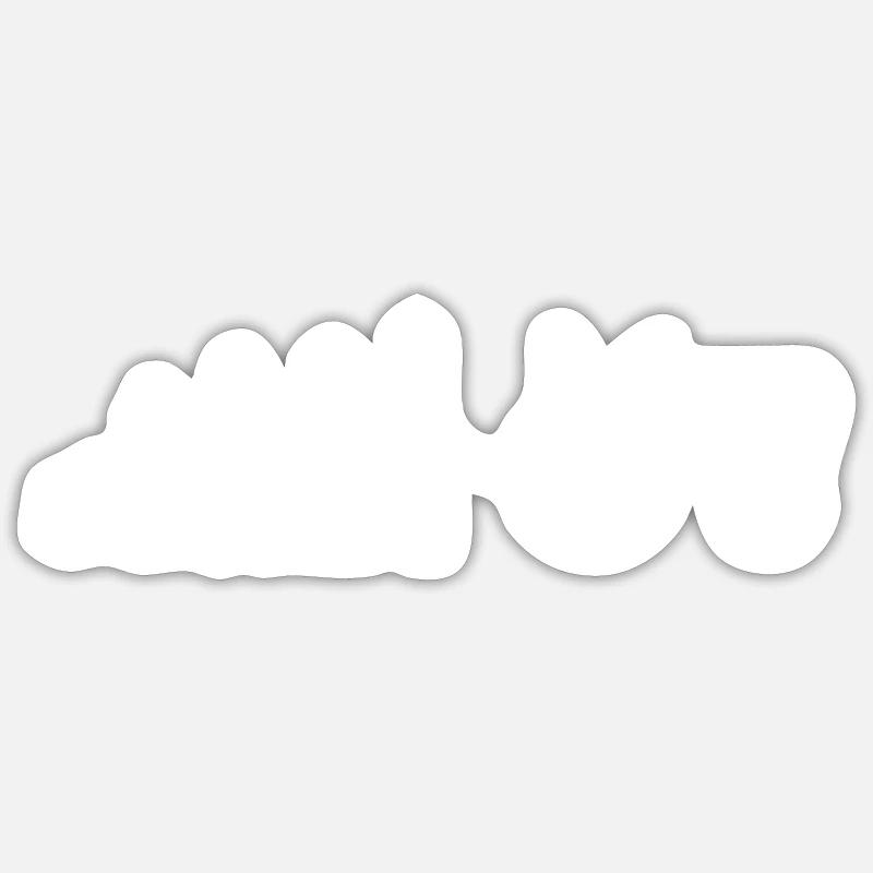 Tracteur évolution - Sticker taille S (10 x 10 cm) - blanc mat