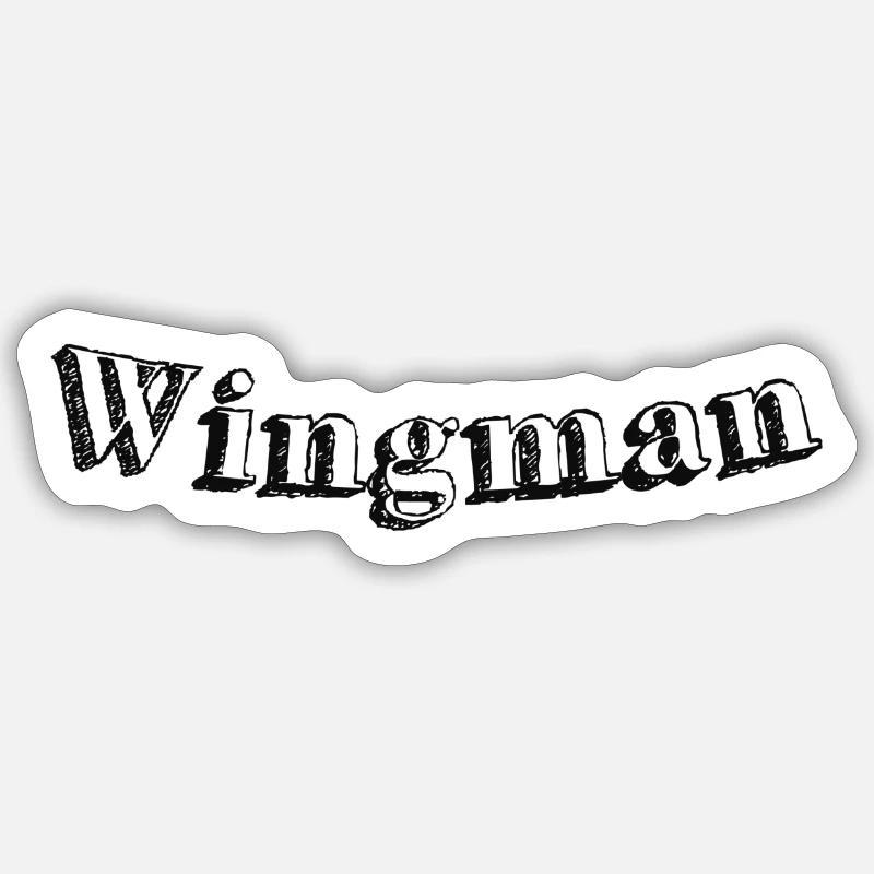 Wingman Sticker Größe S (10 x 10 cm)