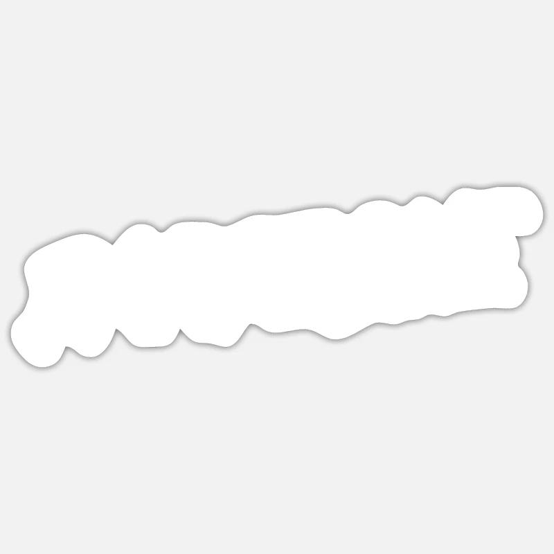 Barbecue - Sticker taille S (10 x 10 cm) - blanc mat
