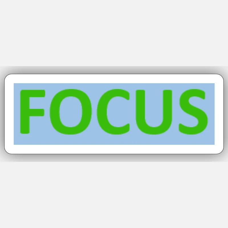 Focus - Sticker Größe S (10 x 10 cm) - Mattweiß