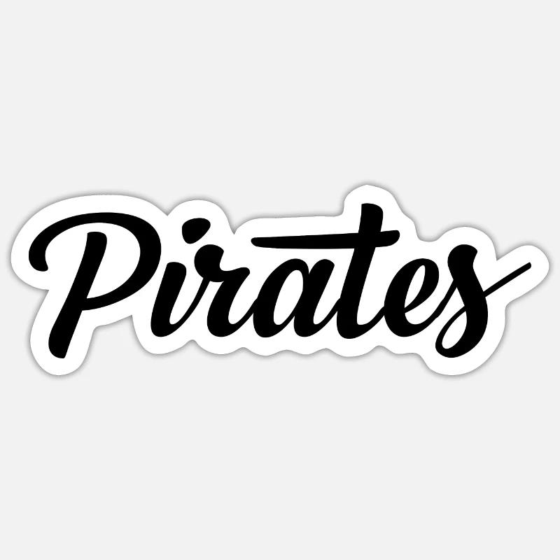 Pirates - Sticker size S (10 x 10 cm) - white matte