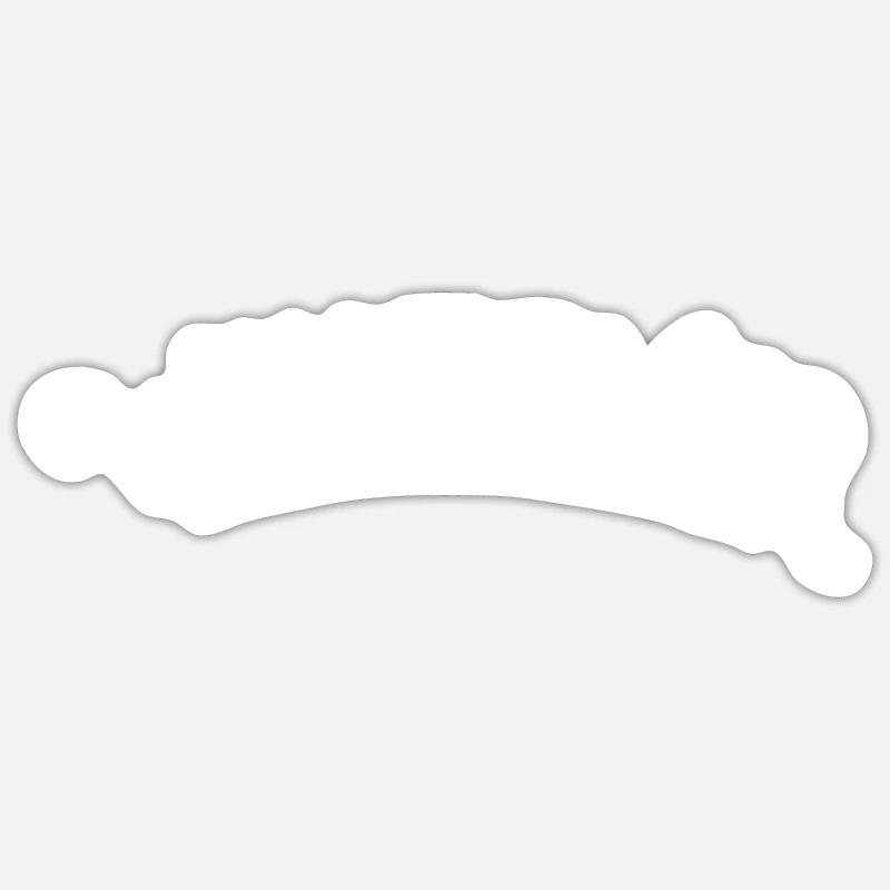 Quoi que - Sticker taille S (10 x 10 cm) - blanc mat