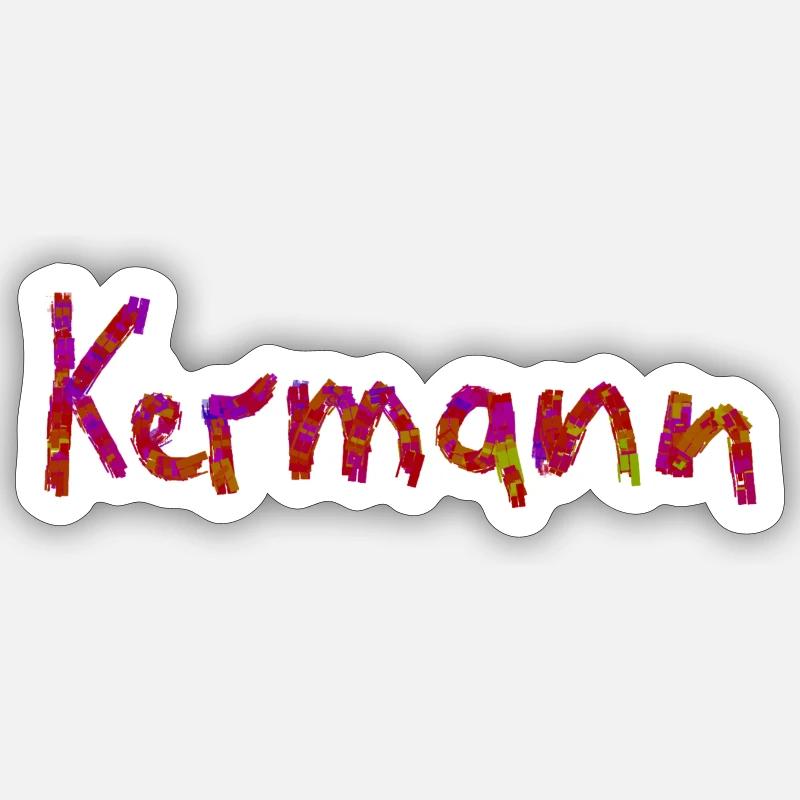 Kermann - Sticker size S (10 x 10 cm) - white matte