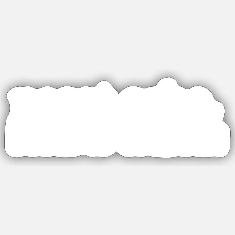 passt scho - bleibts sitzen - Sticker Größe S (10 x 10 cm) - Mattweiß