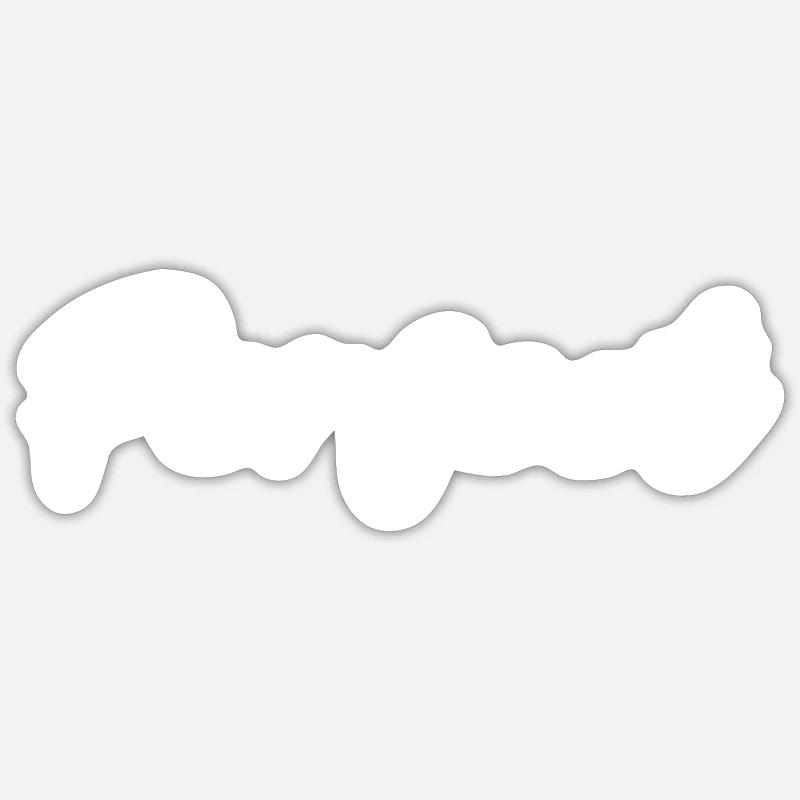 Blanc parfait - Sticker taille S (10 x 10 cm) - blanc mat