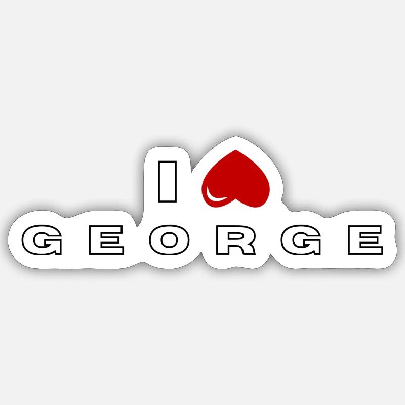 I hate George Sticker size S (10 x 10 cm)