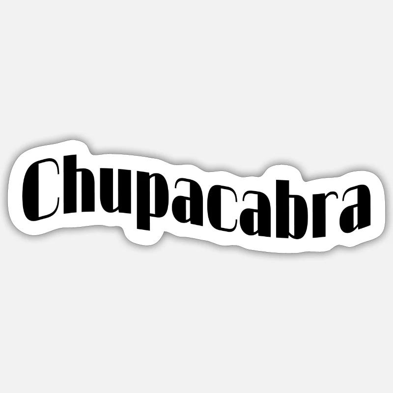 Chupacabra - Sticker Größe S (10 x 10 cm) - Mattweiß