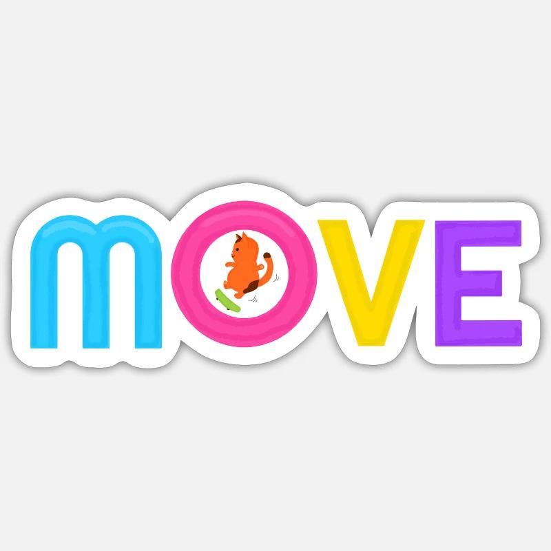 MOVE Sticker size S (10 x 10 cm)