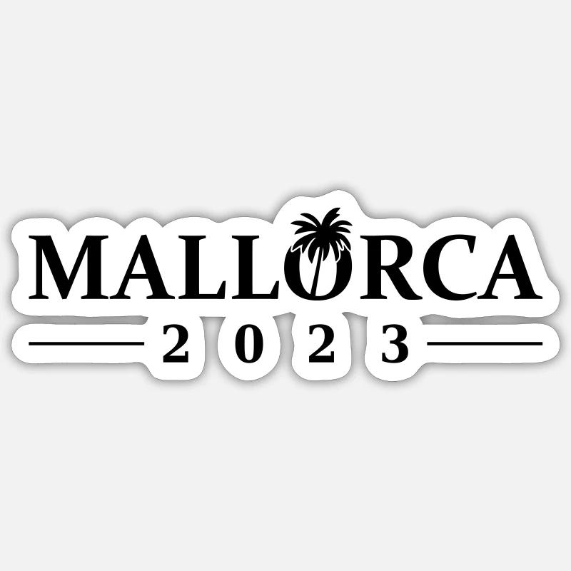 Mallorca 2023 - Sticker size S (10 x 10 cm) - white matte