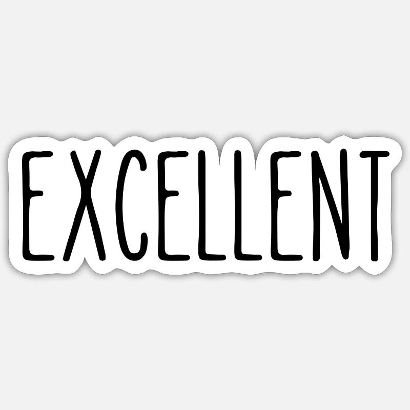 excellent Sticker taille S (10 x 10 cm)