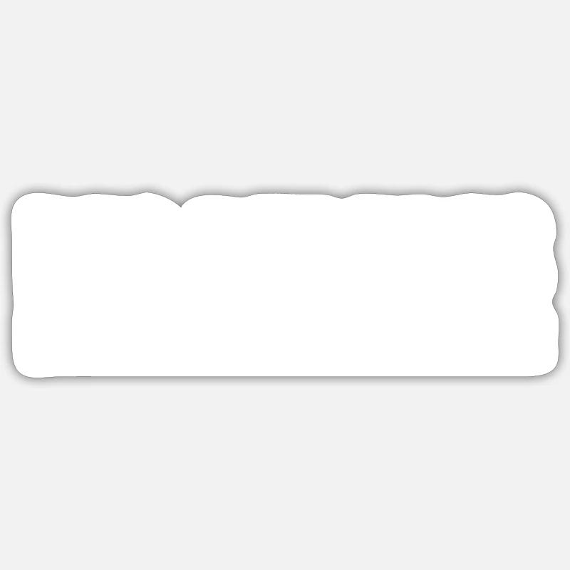 des bedarfs WHITE Sticker Größe S (10 x 10 cm)